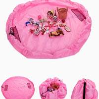 Children's Portable Playmat- Pink, Blue or Green (Sm-Lg)