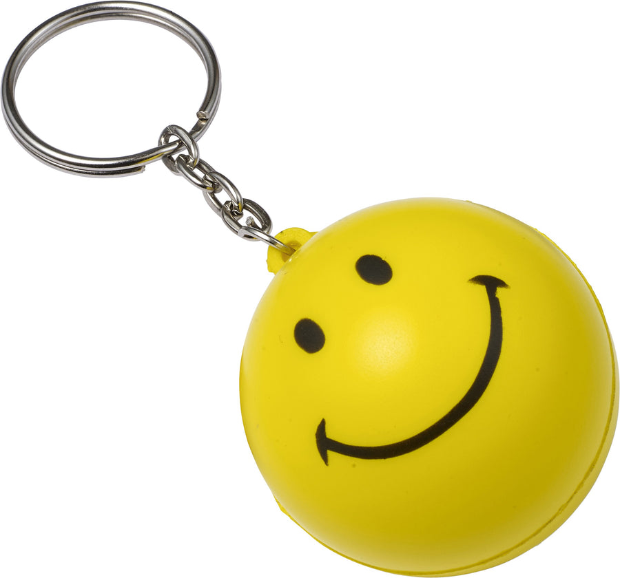 Ball Keychain - Basketball, Football, Soccer, Baseball, Tennis or Smiley Face