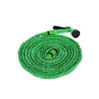 Deluxe 50 &100 Feet Expandable Flexible Garden Water Hose Nozzle & Sprayer- Green/Blue