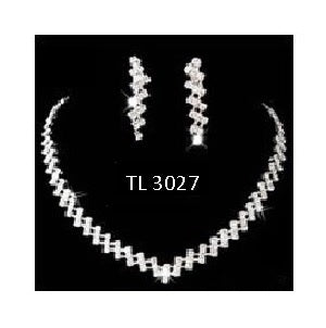Swarovski Crystal Earring Necklace set TL3027 (Clip on)