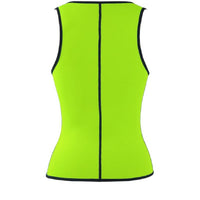 Neoprene Under Bust Zippered Waist Training Vest -Black, Green, Orange, Pink, or Yellow